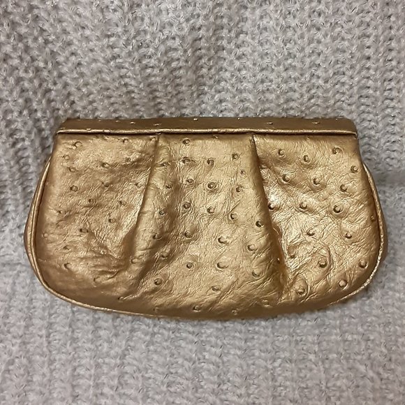 Barfield Collection Ostrich Leather Clutch - Picture 1 of 6